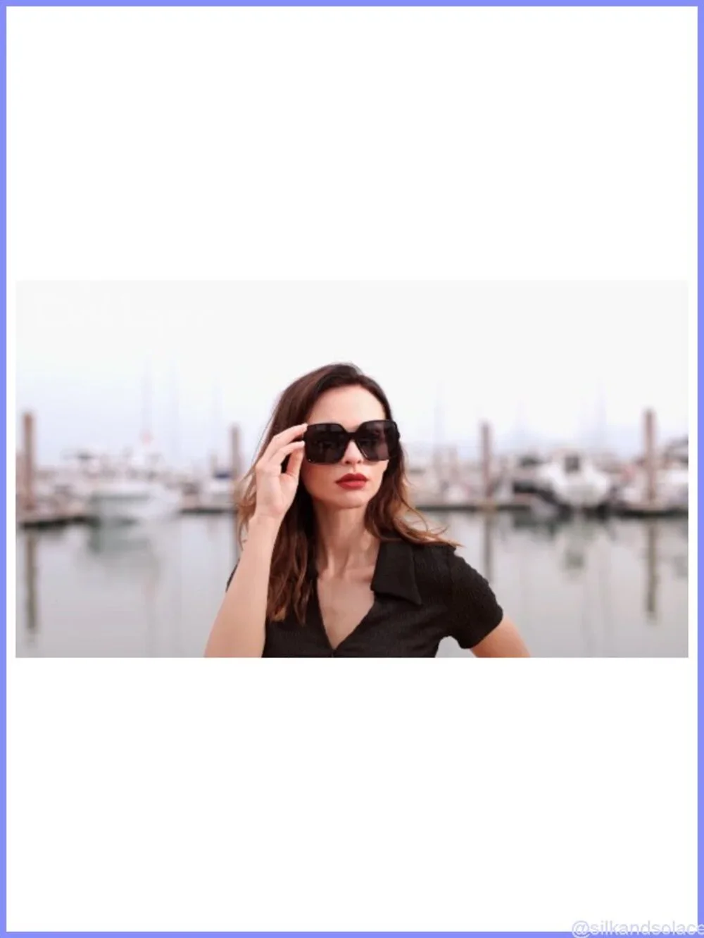 Oversized Square Sunglasses UV400 Polarized Full Frame Wide Trendy Shades